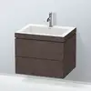 Image de Duravit L-Cube Meuble avec vasque Vero Air, 2 tiroirs, LC6926O7272,