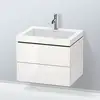 Image de Duravit L-Cube Meuble avec vasque Vero Air, 2 tiroirs, LC6926O8585,