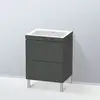 Image de Duravit L-Cube Meuble avec vasque Vero Air, 2 tiroirs, LC6936N4949,