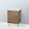 Image de Duravit L-Cube Meuble avec vasque Vero Air, 2 tiroirs, LC6936N7979,