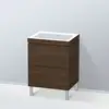 Image de Duravit L-Cube Meuble avec vasque Vero Air, 2 tiroirs, LC6936N6969,
