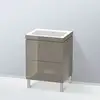 Image de Duravit L-Cube Meuble avec vasque Vero Air, 2 tiroirs, LC6936N8989,