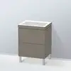 Image de Duravit L-Cube Meuble avec vasque Vero Air, 2 tiroirs, LC6936N9090,