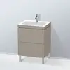Image de Duravit L-Cube Meuble avec vasque Vero Air, 2 tiroirs, LC6936O4343,