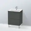 Image de Duravit L-Cube Meuble avec vasque Vero Air, 2 tiroirs, LC6936O4949,