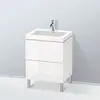 Image de Duravit L-Cube Meuble avec vasque Vero Air, 2 tiroirs, LC6936O2222,