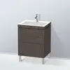 Image de Duravit L-Cube Meuble avec vasque Vero Air, 2 tiroirs, LC6936O7272,