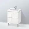 Image de Duravit L-Cube Meuble avec vasque Vero Air, 2 tiroirs, LC6936O8585,