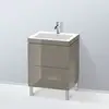 Image de Duravit L-Cube Meuble avec vasque Vero Air, 2 tiroirs, LC6936O8989,