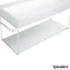 Image de Duravit Tablette en verre pour console métallique de lavabo DuraSquare, 0099678200,