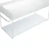 Image de Duravit Tablette en verre pour console métallique de lavabo DuraSquare, 0099678300,