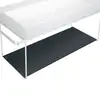 Image de Duravit Tablette en verre pour console métallique de lavabo DuraSquare, 0099678400,