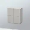 Image de Duravit L-Cube Meuble suspendu, 2 portes, LC117700707,
