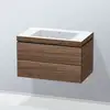 Image de Duravit L-Cube Meuble avec vasque Vero Air, 2 tiroirs, LC6927N2121,