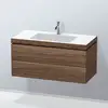 Image de Duravit L-Cube Meuble avec vasque Vero Air, 2 tiroirs, LC6928O2121,