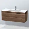 Image de Duravit L-Cube Meuble avec vasque Vero Air, 2 tiroirs, LC6929O2121,