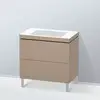 Image de Duravit L-Cube Meuble avec vasque Vero Air, 2 tiroirs, LC6937N7575,