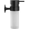 Image de Duravit Starck T Distributeur de Savon Liquide, Distributeur de Savon à Pompe Rechargeable, Fixation Murale, capacité 175 ML, Noir Mat