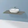 Image de Duravit Luv Plan de toilette, 1 découpe, LU946903333,