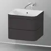 Image de Duravit Happy D.2 Meuble avec vasque, 2 tiroirs, HP4635N8080, c-bonded