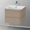 Image de Duravit Happy D.2 Meuble avec vasque, 2 tiroirs, HP4635O7575, c-bonded