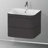 Image de Duravit Happy D.2 Meuble avec vasque, 2 tiroirs, HP4635O8080, c-bonded