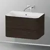 Image de Duravit Happy D.2 Meuble avec vasque, 2 tiroirs, HP4637N6969, c-bonded