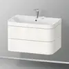 Image de Duravit Happy D.2 Meuble avec vasque, 2 tiroirs, HP4637E2222, c-bonded