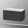 Image de Duravit Happy D.2 Meuble avec vasque, 2 tiroirs, HP4638N8080, c-bonded