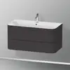 Image de Duravit Happy D.2 Meuble avec vasque, 2 tiroirs, HP4638O8080, c-bonded