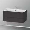 Image de Duravit Happy D.2 Meuble avec vasque, 2 tiroirs, HP4638E8080, c-bonded