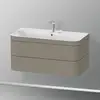 Image de Duravit Happy D.2 Meuble avec vasque, 2 tiroirs, HP4638E9292, c-bonded