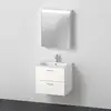 Image de Duravit ME by Starck Vasque avec meuble XBase et armoire de toilette, XB0075L4545,