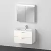 Image de Duravit ME by Starck Vasque avec meuble XBase et armoire de toilette, XB007604545,