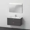 Image de Duravit ME by Starck Vasque avec meuble XBase et miroir, XB007204949,