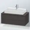 Image de Duravit L-Cube Meuble bas, 2 tiroirs, LC581908080,