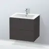 Image de Duravit L-Cube Meuble sous-vasque, 2 tiroirs, LC624008080,