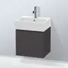 Image de Duravit L-Cube Meuble sous-vasque, 1 porte, LC6245L8080,