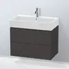 Image de Duravit L-Cube Meuble sous-vasque, 2 tiroirs, LC627708080,
