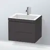 Image de Duravit L-Cube Meuble avec vasque Vero Air, 2 tiroirs, LC6926O8080,