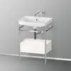 Image de Duravit Happy D.2 Lavabo avec support, 1 tiroir, HP4840N2222, c-shaped