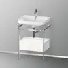Image de Duravit Happy D.2 Lavabo avec support, 1 tiroir, HP4840O2222, c-shaped