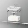 Image de Duravit Happy D.2 Lavabo avec support, 1 tiroir, HP4840E2222, c-shaped