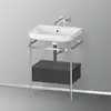 Image de Duravit Happy D.2 Lavabo avec support, 1 tiroir, HP4840N8080, c-shaped