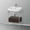 Image de Duravit Happy D.2 Lavabo avec support, 1 tiroir, HP4840O6969, c-shaped