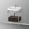 Image de Duravit Happy D.2 Lavabo avec support, 1 tiroir, HP4840E6969, c-shaped