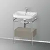 Image de Duravit Happy D.2 Lavabo avec support, 1 tiroir, HP4840E9292, c-shaped