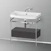 Image de Duravit Happy D.2 Lavabo avec support, 1 tiroir, HP4842N8080, c-shaped