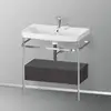 Image de Duravit Happy D.2 Lavabo avec support, 1 tiroir, HP4842E8080, c-shaped