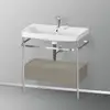 Image de Duravit Happy D.2 Lavabo avec support, 1 tiroir, HP4842E9292, c-shaped